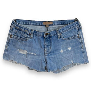 Abercrombie & Fitch Jean Shorts Size 6R 100% Cotton Light/Medium Wash (Fit Sz 4)